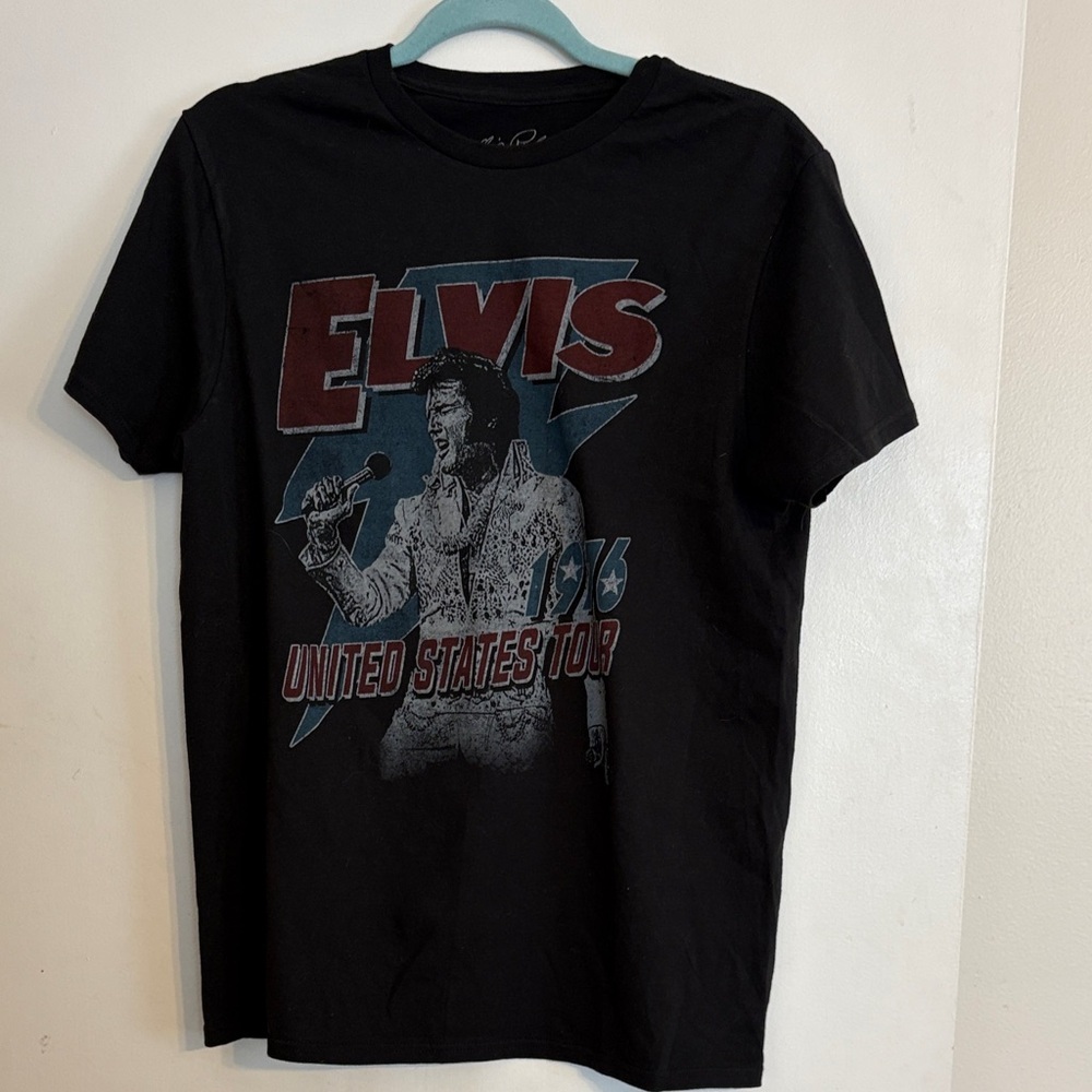 Elvis Graphic Tee - Black - United States Tour Design